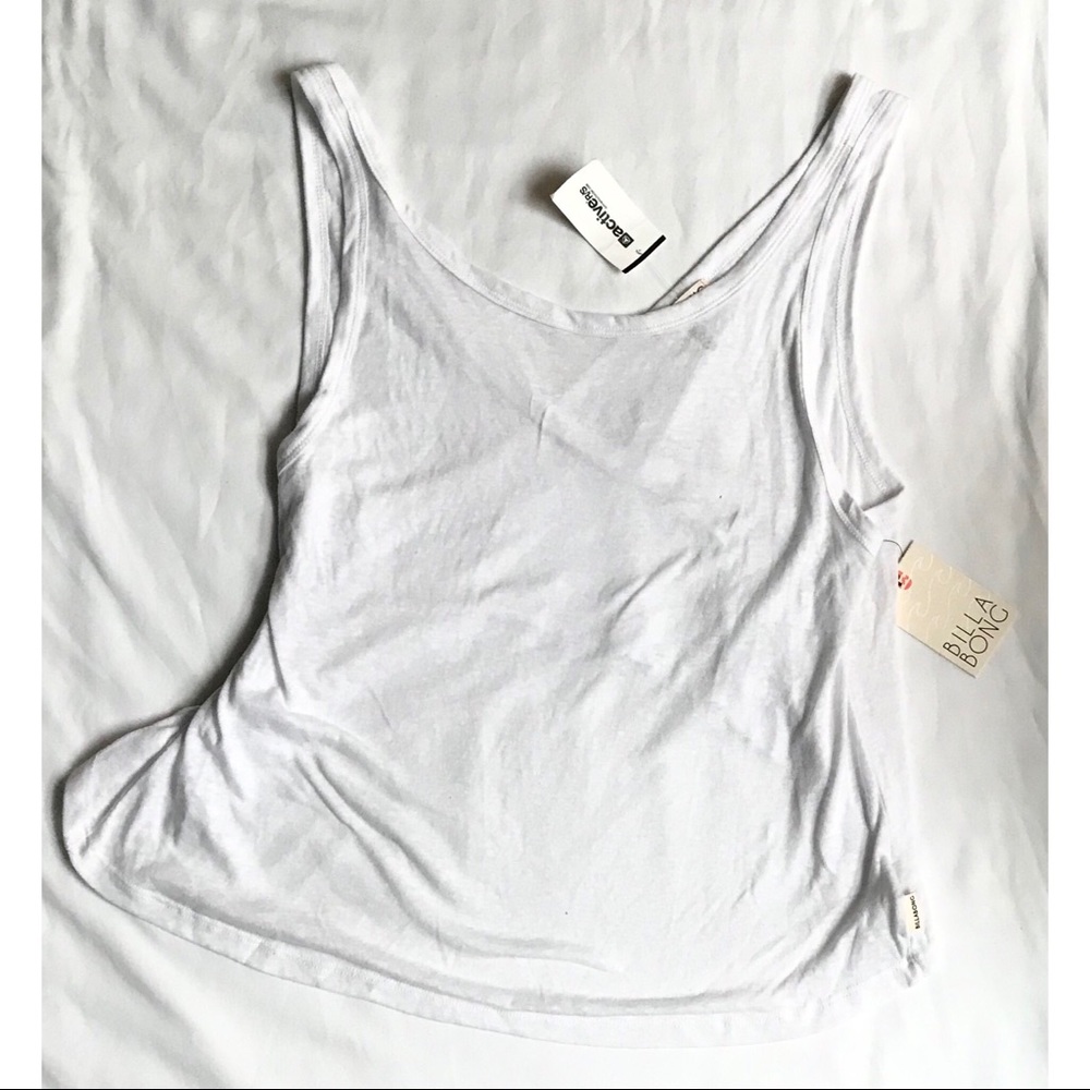 Brand new white Billabong tank